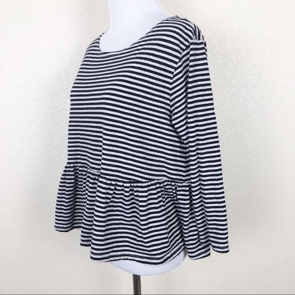 ‼️CLEARANCE‼️ Free People We the Free Striped Peplum Top - Picture 6 of 8